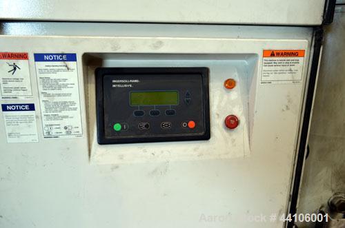 Used Ingersoll-Rand Air Cooled Rotary Screw Air Compressor, Model SSR-EP125. Capacity 571 CFM, rated operating pressure 125 psig, maximum discharge pressure 128 psig, maximum modulate pressure 135 ps...