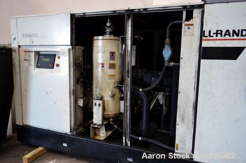 Used Ingersoll-Rand Air Cooled Rotary Screw Air Compressor, Model SSR-EP125. Capacity 571 CFM, rated operating pressure 125 psig, maximum discharge pressure 128 psig, maximum modulate pressure 135 ps...