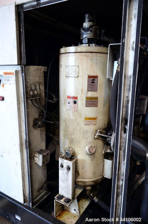 Used Ingersoll-Rand Air Cooled Rotary Screw Air Compressor, Model SSR-EP125. Capacity 571 CFM, rated operating pressure 125 psig, maximum discharge pressure 128 psig, maximum modulate pressure 135 ps...