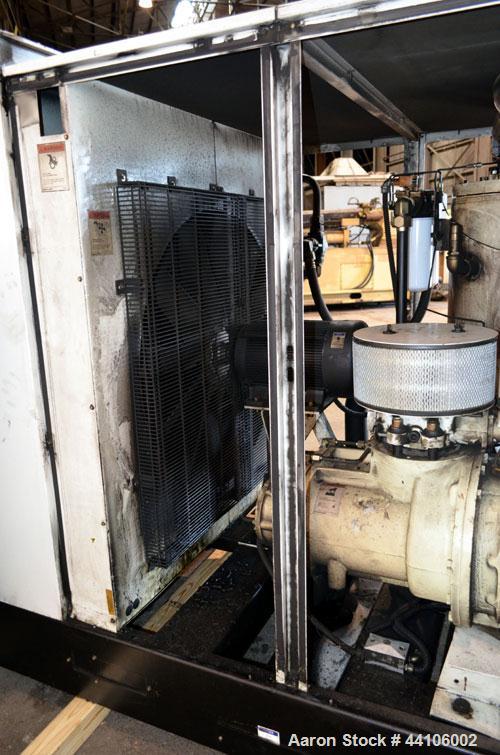 Used Ingersoll-Rand Air Cooled Rotary Screw Air Compressor, Model SSR-EP125. Capacity 571 CFM, rated operating pressure 125 psig, maximum discharge pressure 128 psig, maximum modulate pressure 135 ps...