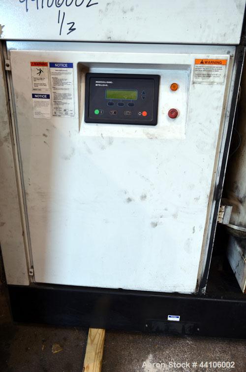 Used Ingersoll-Rand Air Cooled Rotary Screw Air Compressor, Model SSR-EP125. Capacity 571 CFM, rated operating pressure 125 psig, maximum discharge pressure 128 psig, maximum modulate pressure 135 ps...