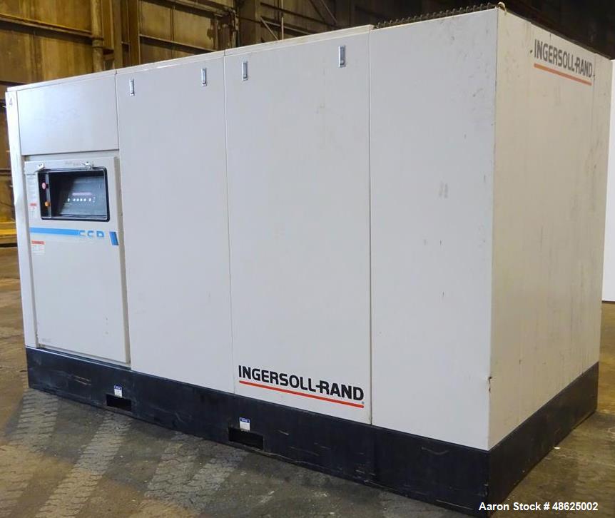 Used- Ingersoll Rand Rotary Screw Air Compressor, Model SSR-EP150.