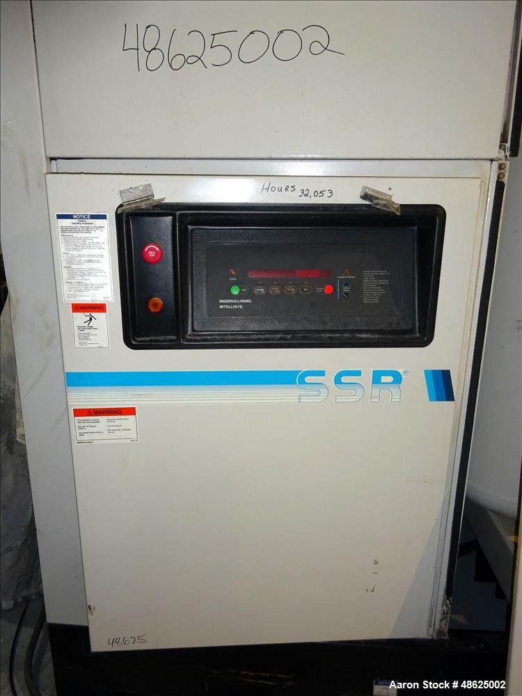 Used- Ingersoll Rand Rotary Screw Air Compressor, Model SSR-EP150.