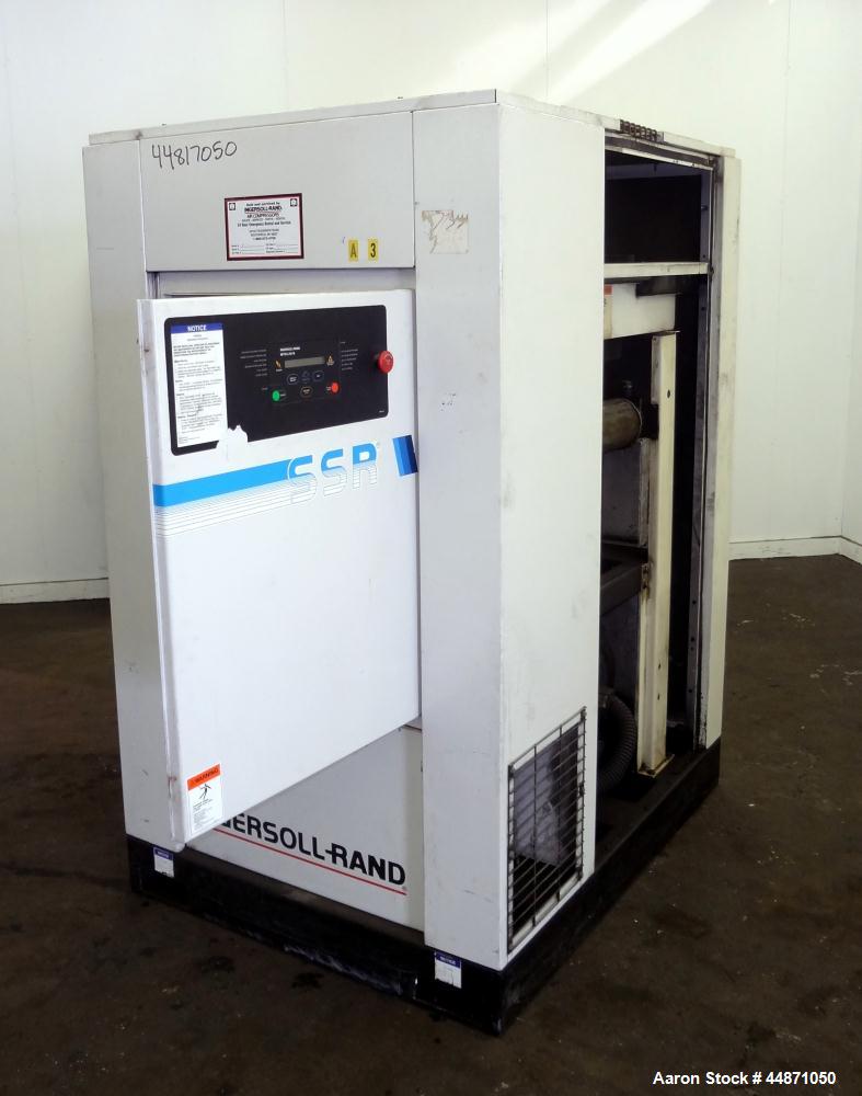 Used Ingersoll-Rand Air Cooled Rotary Screw Air Compressor, Model SSR-EP50SE