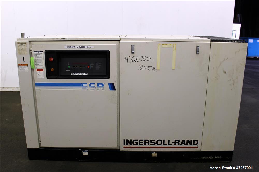 Used Ingersoll-Rand Air Cooled Rotary Screw Air Compressor, Model SSR-EP60.