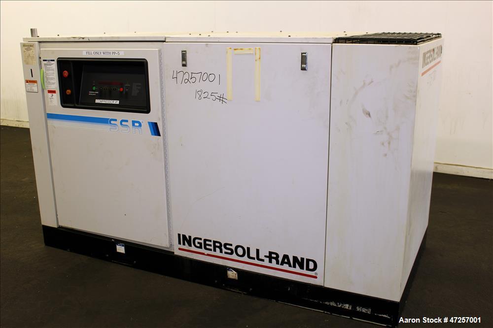 Used Ingersoll-Rand Air Cooled Rotary Screw Air Compressor, Model SSR-EP60.