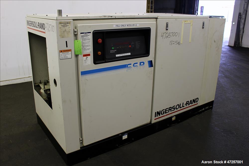 Used Ingersoll-Rand Air Cooled Rotary Screw Air Compressor, Model SSR-EP60.