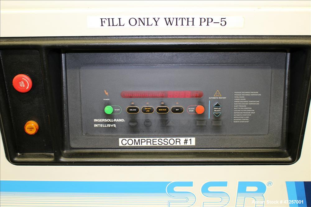 Used Ingersoll-Rand Air Cooled Rotary Screw Air Compressor, Model SSR-EP60.