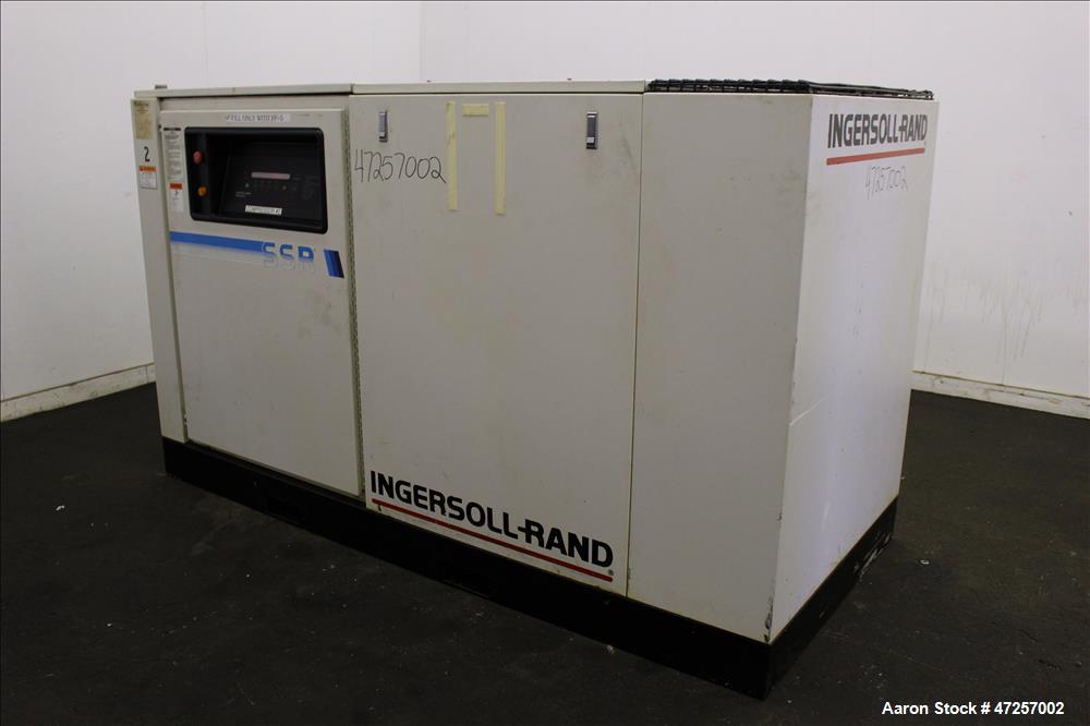 Used Ingersoll-Rand Air Cooled Rotary Screw Air Compressor, Model SSR-EP60