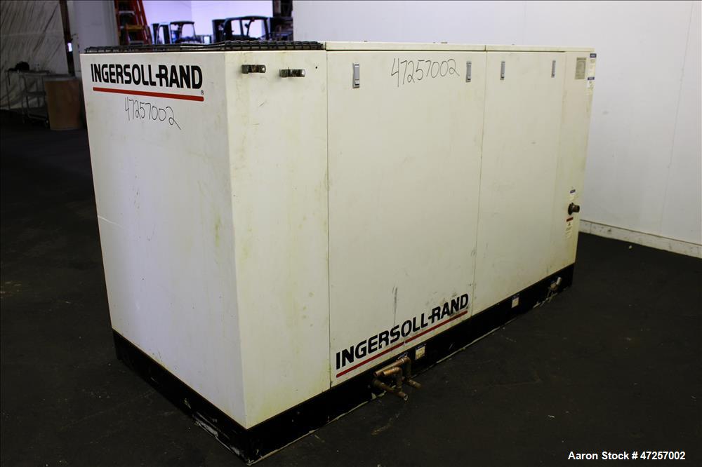 Used Ingersoll-Rand Air Cooled Rotary Screw Air Compressor, Model SSR-EP60