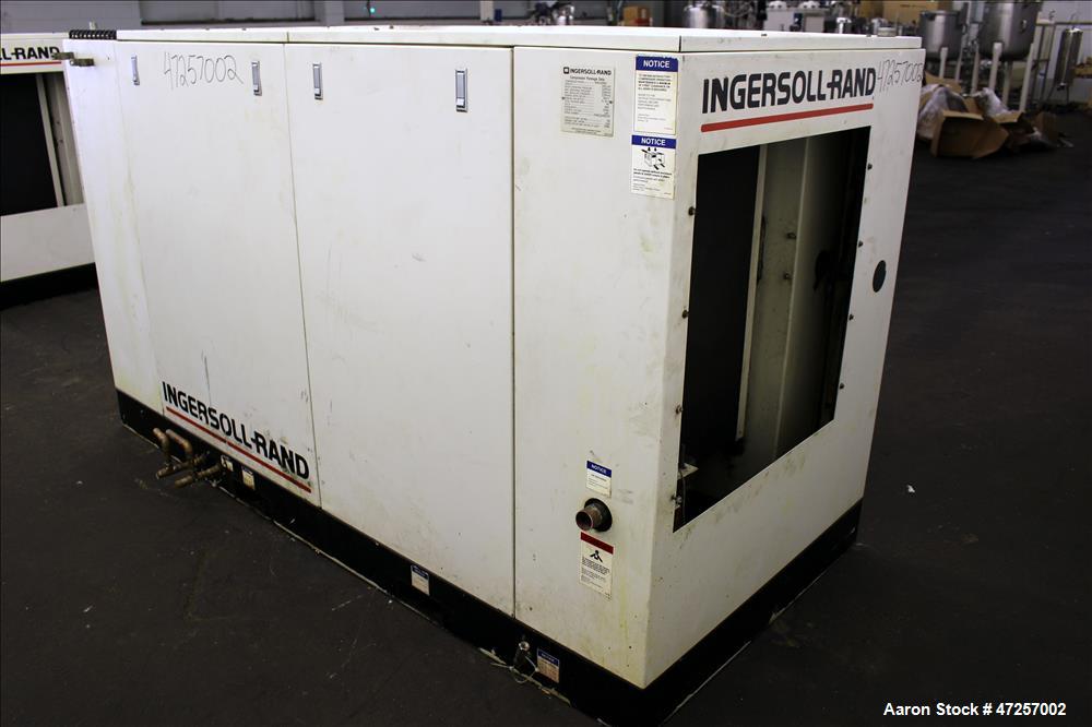 Used Ingersoll-Rand Air Cooled Rotary Screw Air Compressor, Model SSR-EP60