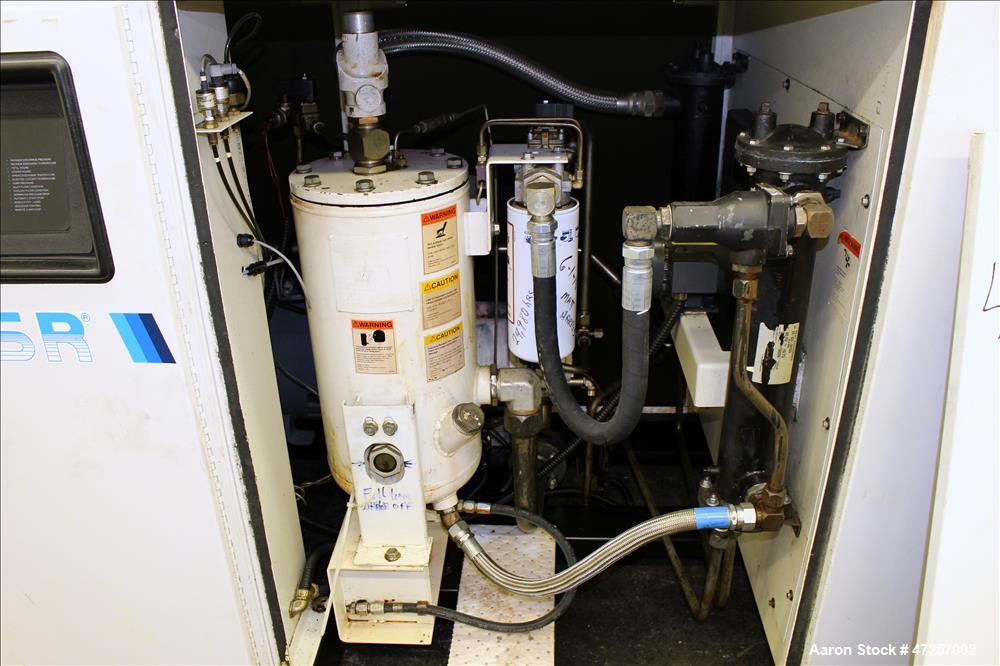 Used Ingersoll-Rand Air Cooled Rotary Screw Air Compressor, Model SSR-EP60