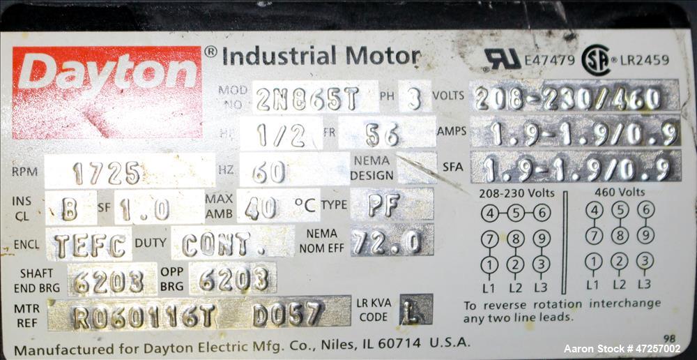 Used Ingersoll-Rand Air Cooled Rotary Screw Air Compressor, Model SSR-EP60
