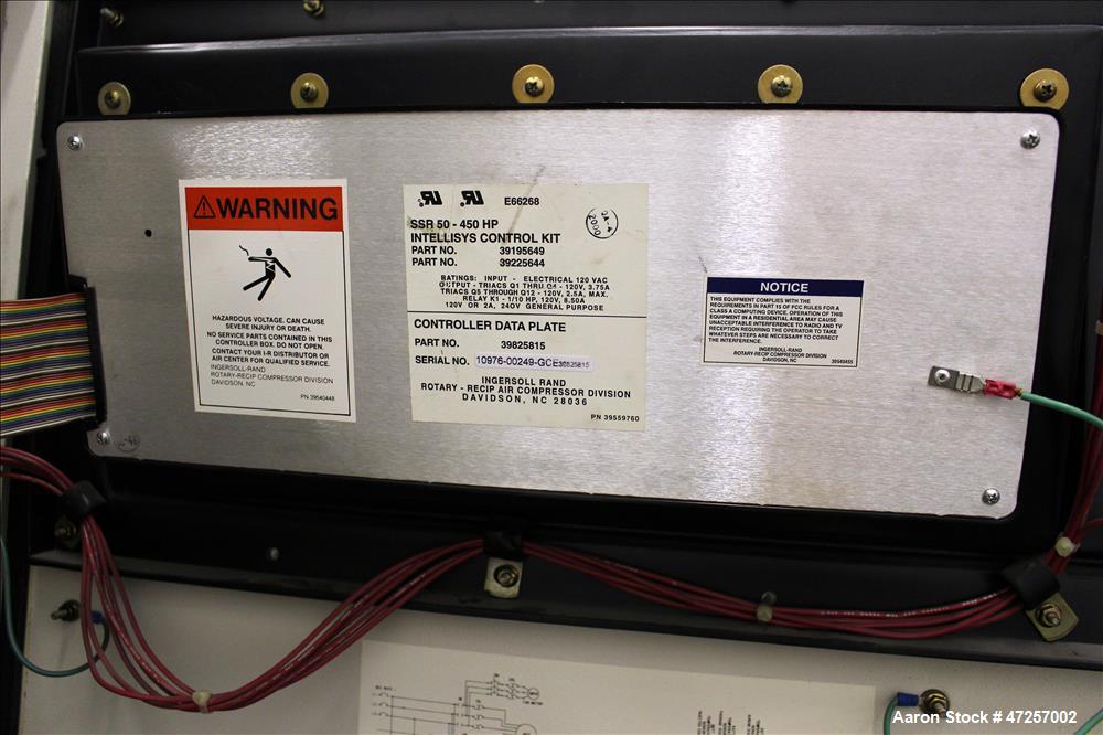 Used Ingersoll-Rand Air Cooled Rotary Screw Air Compressor, Model SSR-EP60