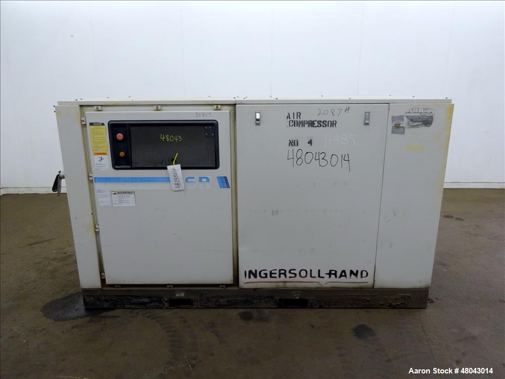 Used- Ingersoll-Rand Air Cooled Rotary Screw Air Compressor, Model SSR-EPE50.