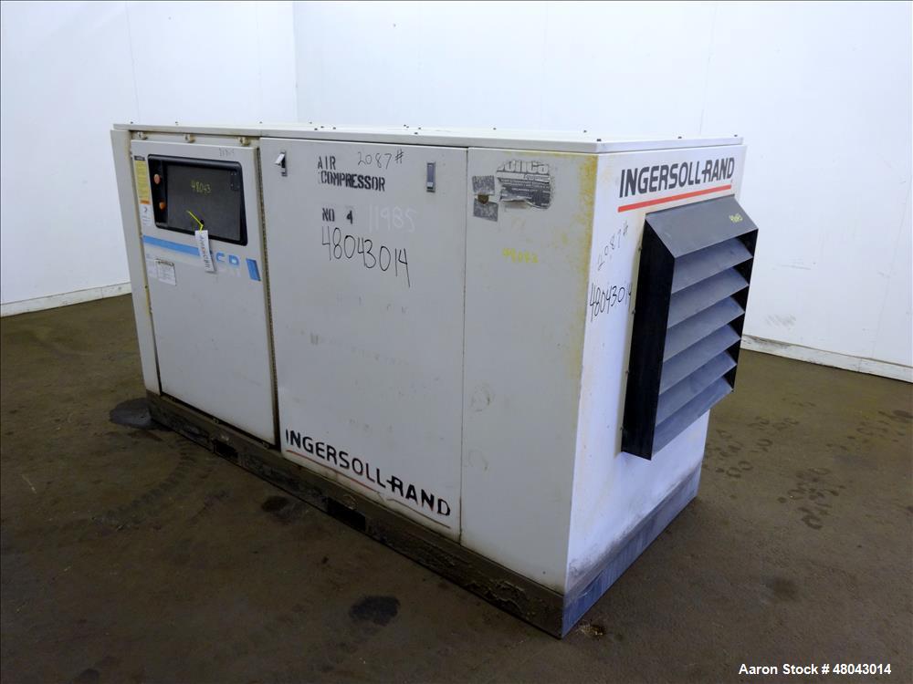 Used- Ingersoll-Rand Air Cooled Rotary Screw Air Compressor, Model SSR-EPE50.