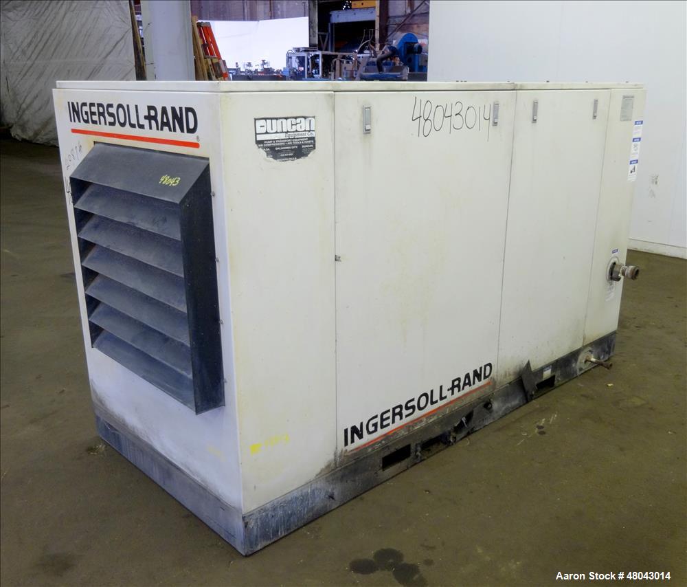 Used- Ingersoll-Rand Air Cooled Rotary Screw Air Compressor, Model SSR-EPE50.