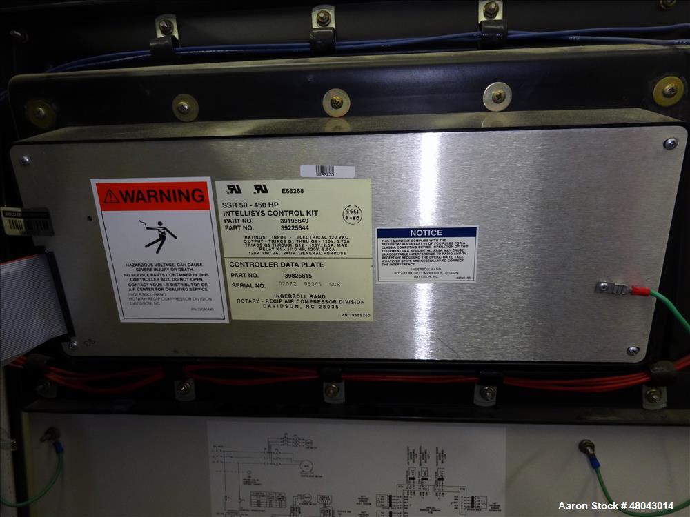 Used Ingersoll-Rand Air Cooled Rotary Screw Air Compressor, Model SSR-EPE50.