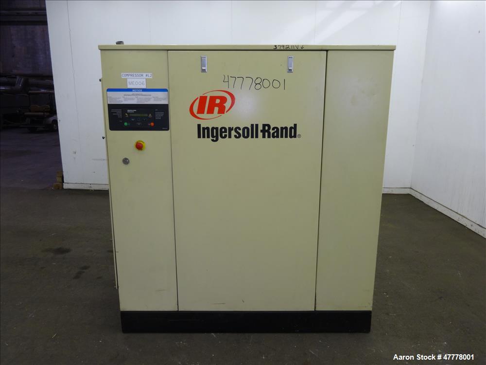 Used Ingersoll-Rand Rotary Screw Air Compressor, Model SSR-HP75.