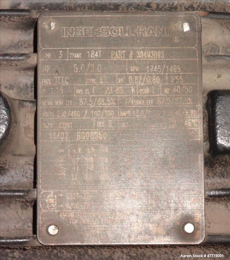 Used Ingersoll-Rand Rotary Screw Air Compressor, Model SSR-HP75.