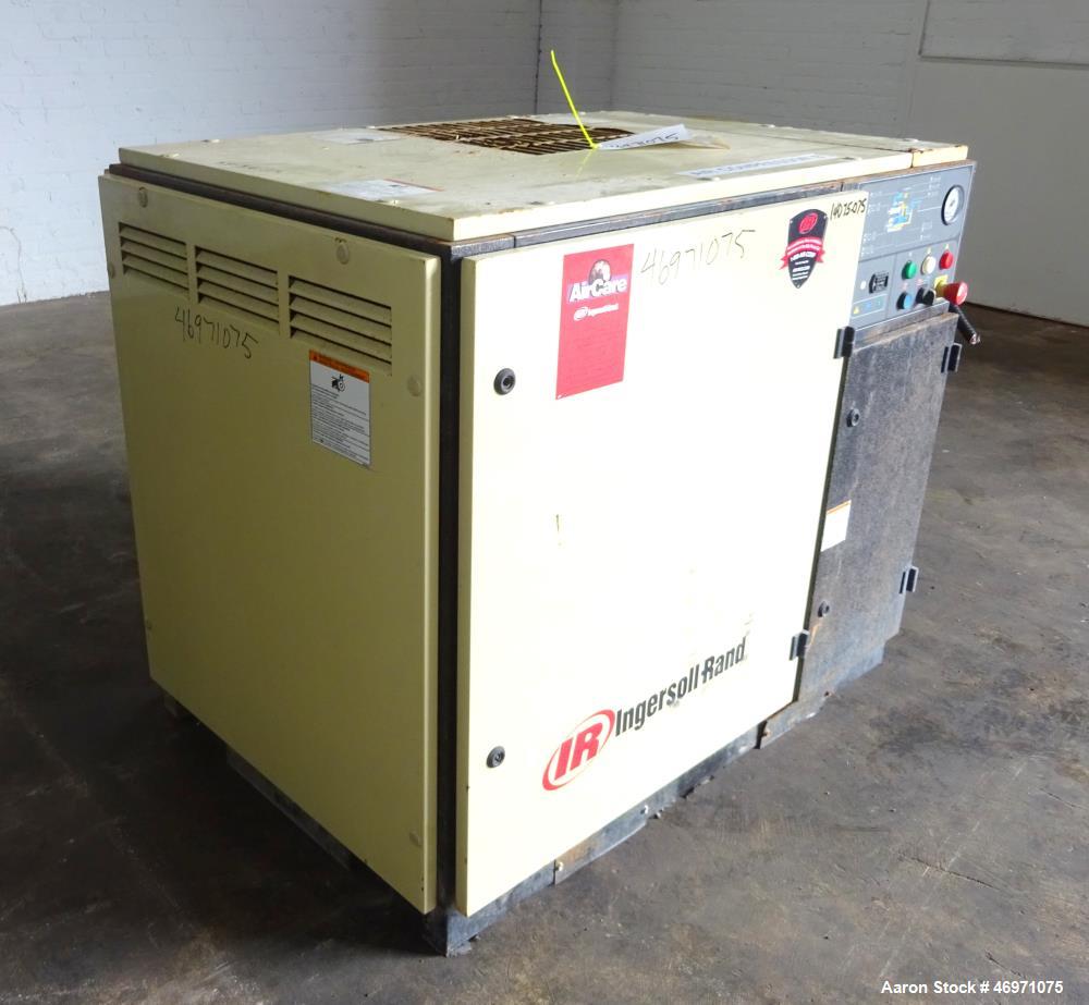 Used Ingersoll-Rand Air Cooled Rotary Screw Air Compressor, Model SSR UP6-20-12