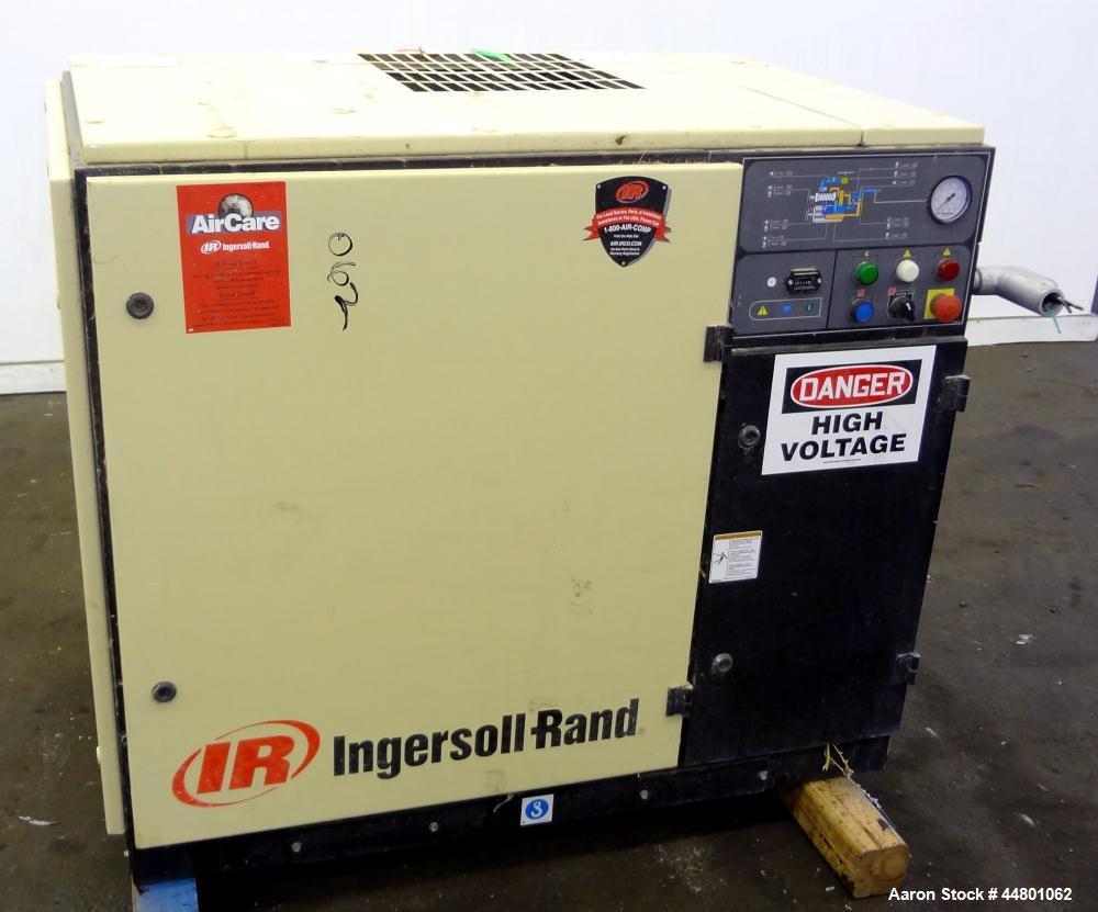 Used Ingersoll-Rand Air Cooled Rotary Screw Air Compressor, Model SSR UP6-25-12