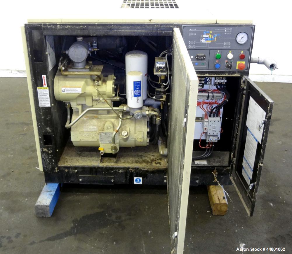 Used Ingersoll-Rand Air Cooled Rotary Screw Air Compressor, Model SSR UP6-25-12