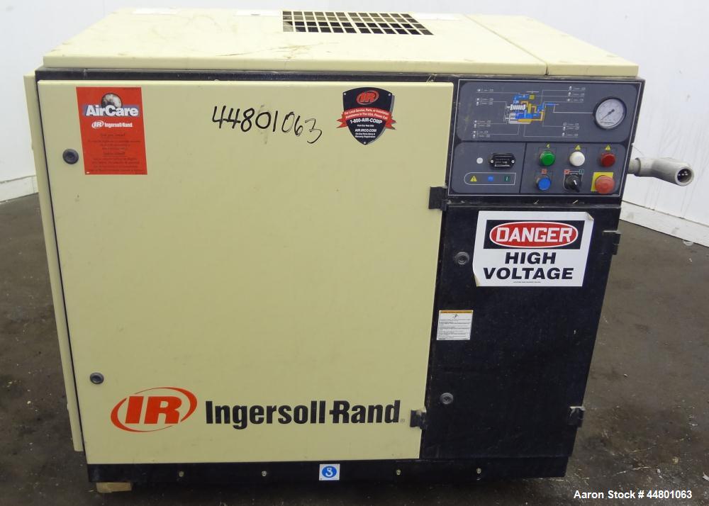 Used Ingersoll-Rand Air Cooled Rotary Screw Air Compressor, Model SSR UP6-25-125