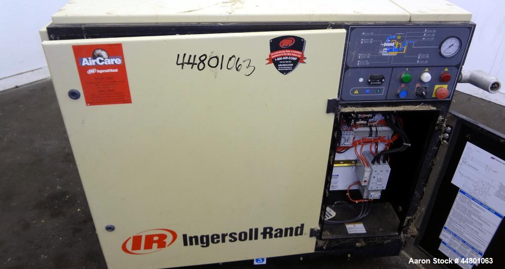 Used Ingersoll-Rand Air Cooled Rotary Screw Air Compressor, Model SSR UP6-25-125