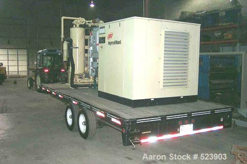 USED: Ingersoll Rand SSR-XP75 rotary screw air compressor, 75 hp.Mounted on a tandem axle trailer.Capacity 386 CFMRated Pressure 100 PSIG75 HP, 5 HP fan motor460 Volts96 Amps3/60 Phase/HertzCK6436U04...