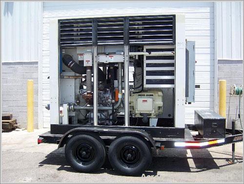 Used Ingersoll Rand Sierra H200 100% oil free portable rotary air compressor, 200 hp, 861 cfm @ 125 psi, 3/60/460V.