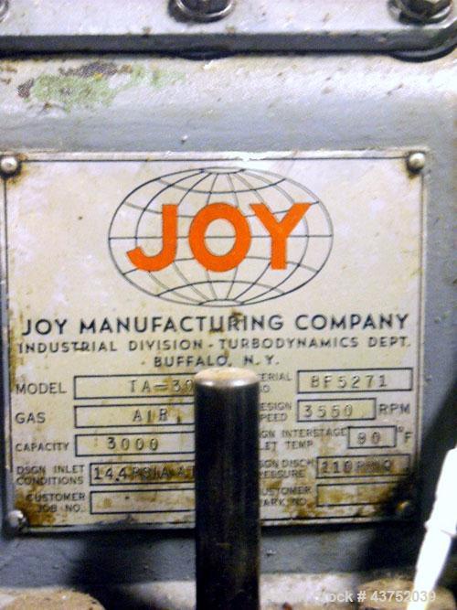 Used- Joy Manufacturing Company Model TA30 Turbo Air Compressor.