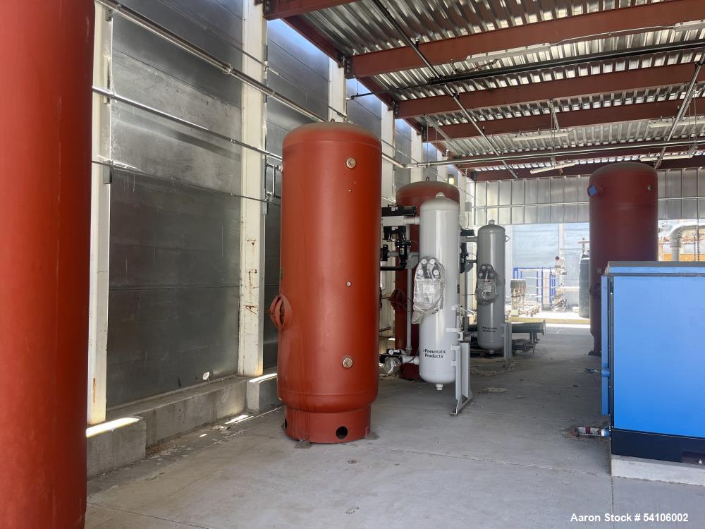 Unused Kobelco 200 HP Oil-Free Air Compressor System w/ Dryer & ASME Tanks – 2022 Build