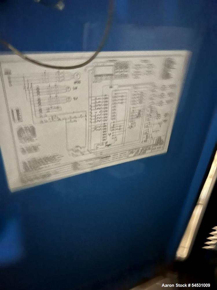 Used 75 HP Kobelco Screw Type Air Compressor KNW Series, includes SPX Hankison Air Dryer Model HES280