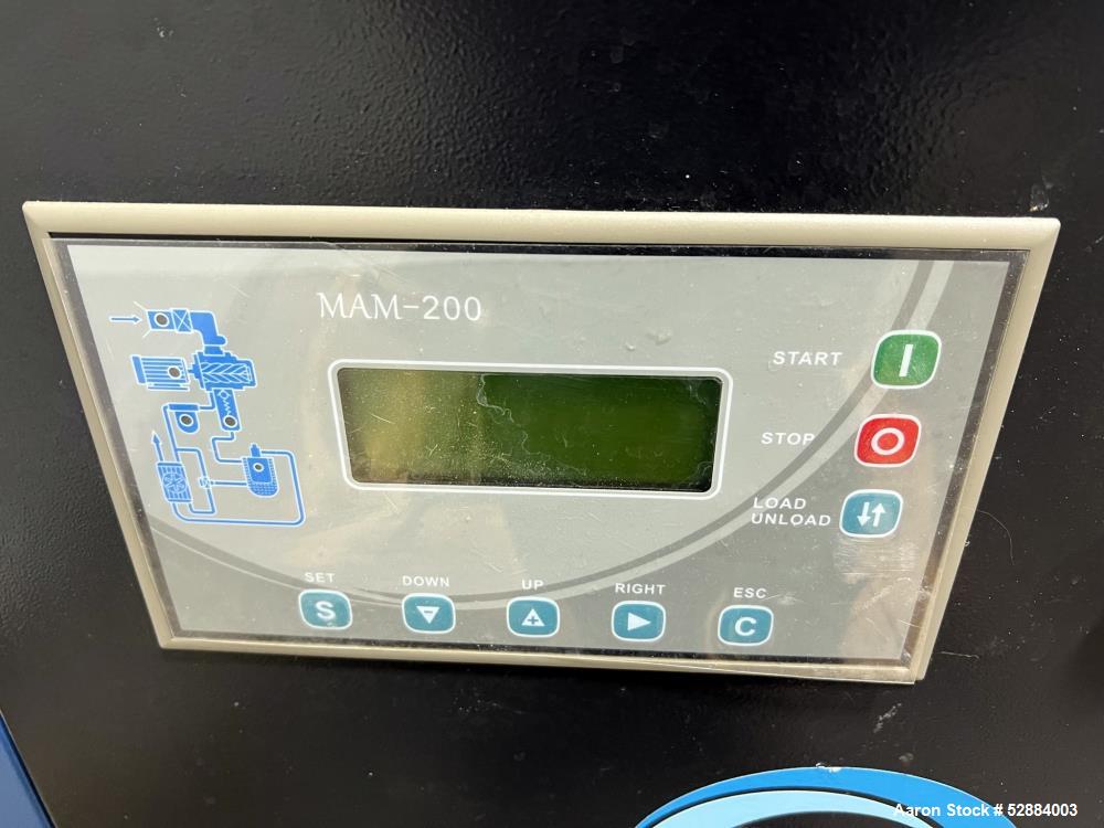 Used Kaishan Deltech Single Stage Rotary Air Compressor, Model KRSB-7.5. 24CFM. Driven by a 5.5kw (7.5hp) 3/60/208-230/460v 3540rpm motor. Rated 125 psi discharge pressure, Serial# 407682, built 2022...