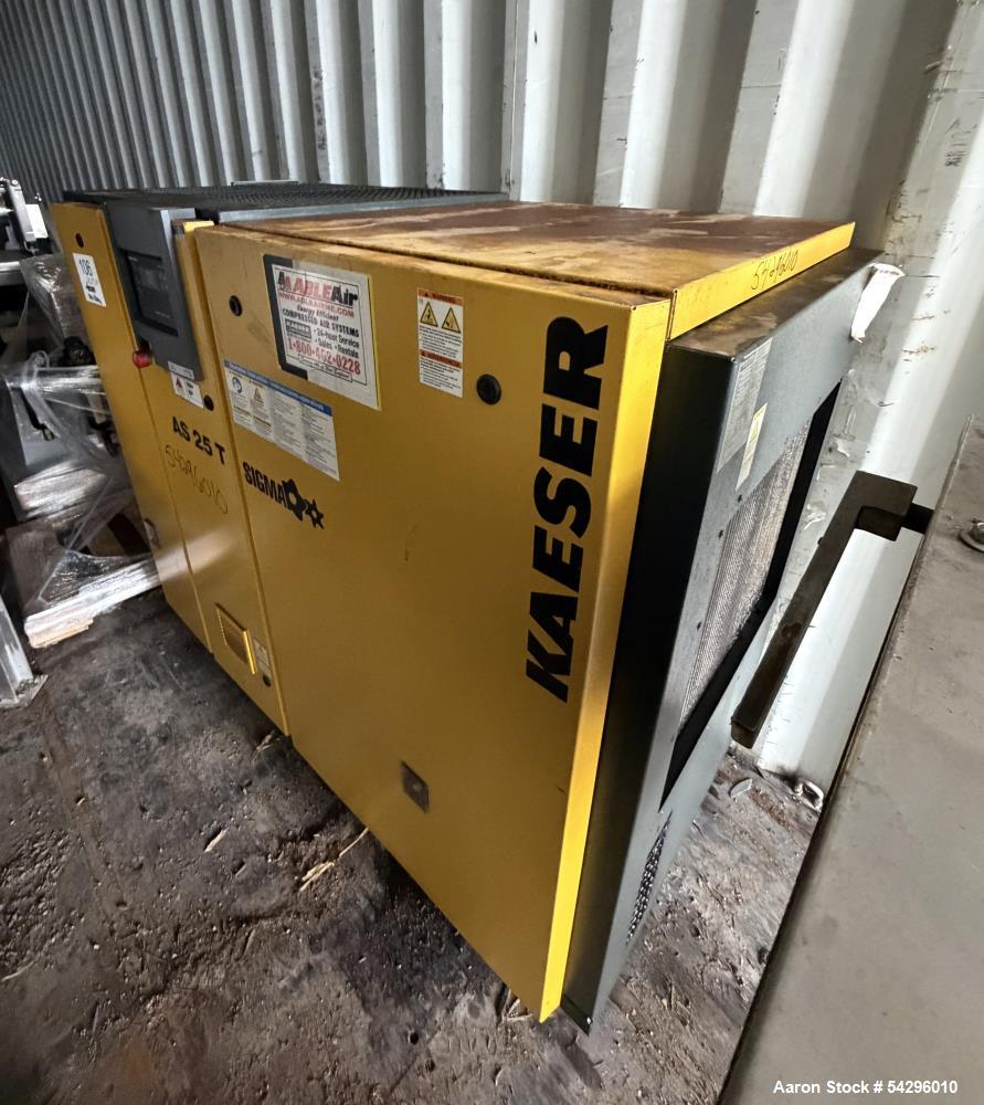 Used Kaeser AS 25T Rotary Screw Air Compressor with Integrated Dryer | 125 PSIG, 111 CFM