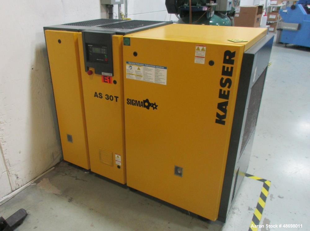 Used Kaeser Air Compressor, Screw Type. Model AS 30T,  30 HP.