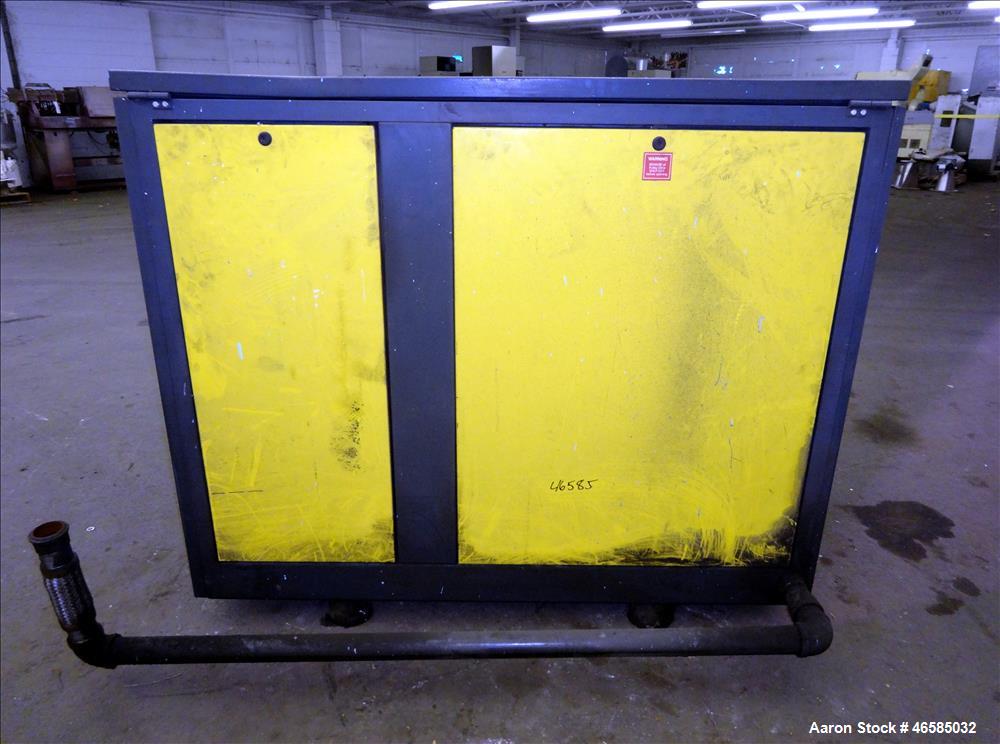 Used Kaeser Air Cooled Rotary Screw Compressor, Model BS51. Approximate 182 cfm at 125 psi. Driven by a 40hp, 3/60/440-480 volt, 1765 rpm motor. Includes Kaeser controls. Skid mounted. 31,518 Hours. ...
