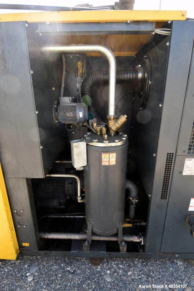 Used Kaeser BSD rotary screw compressor, model BSD 60 T. Rated 288 cfm at 125 psig, 60hp motor, serial# 1053, built 2007. Includes an ABT.81 dryer and KFC100 filter.