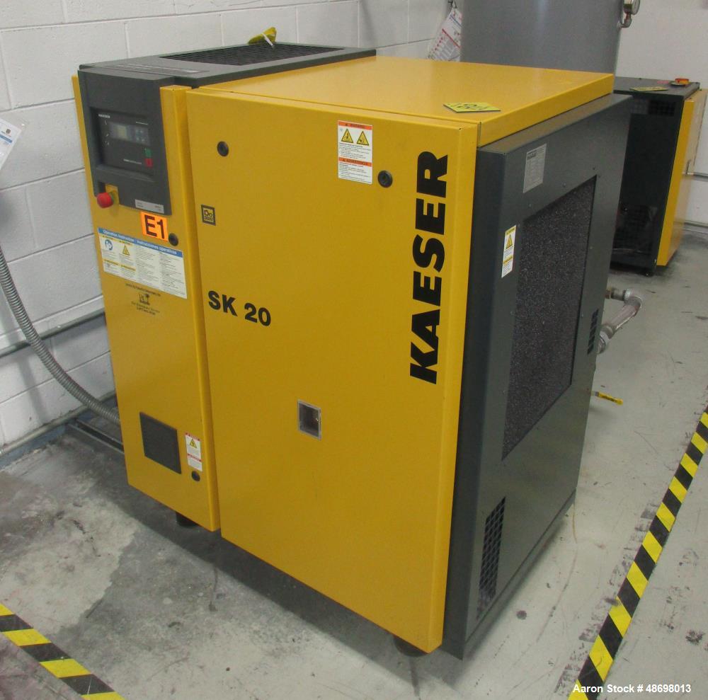 Used Kaeser Air Compressor, Screw Type. Model SK 20, 20 HP.