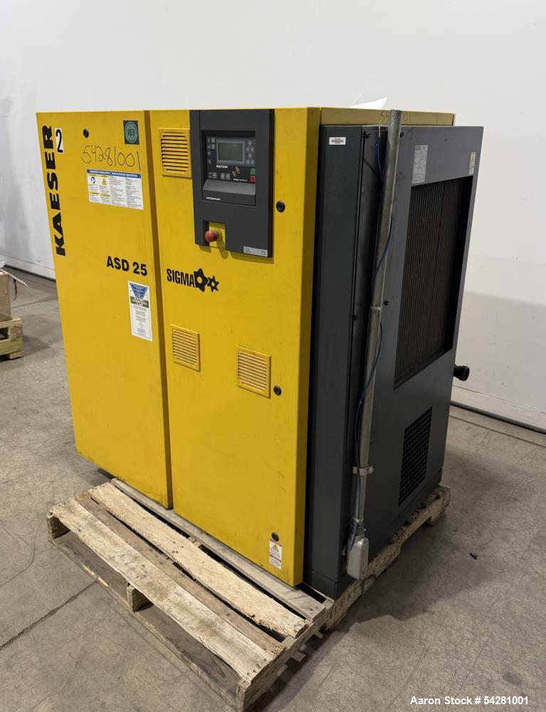 Used Kaeser ASD 25 Rotary Screw Air Compressor | 25 HP | 112 CFM @ 125 PSIG | Si