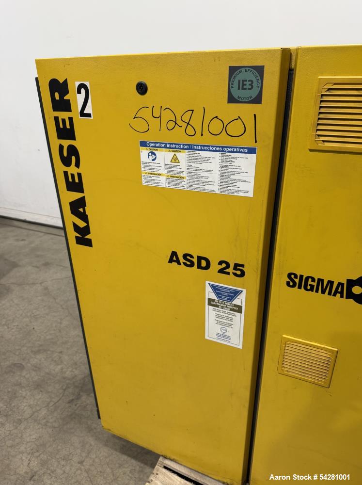 Used Kaeser ASD 25 Rotary Screw Air Compressor | 25 HP | 112 CFM @ 125 PSIG | Si