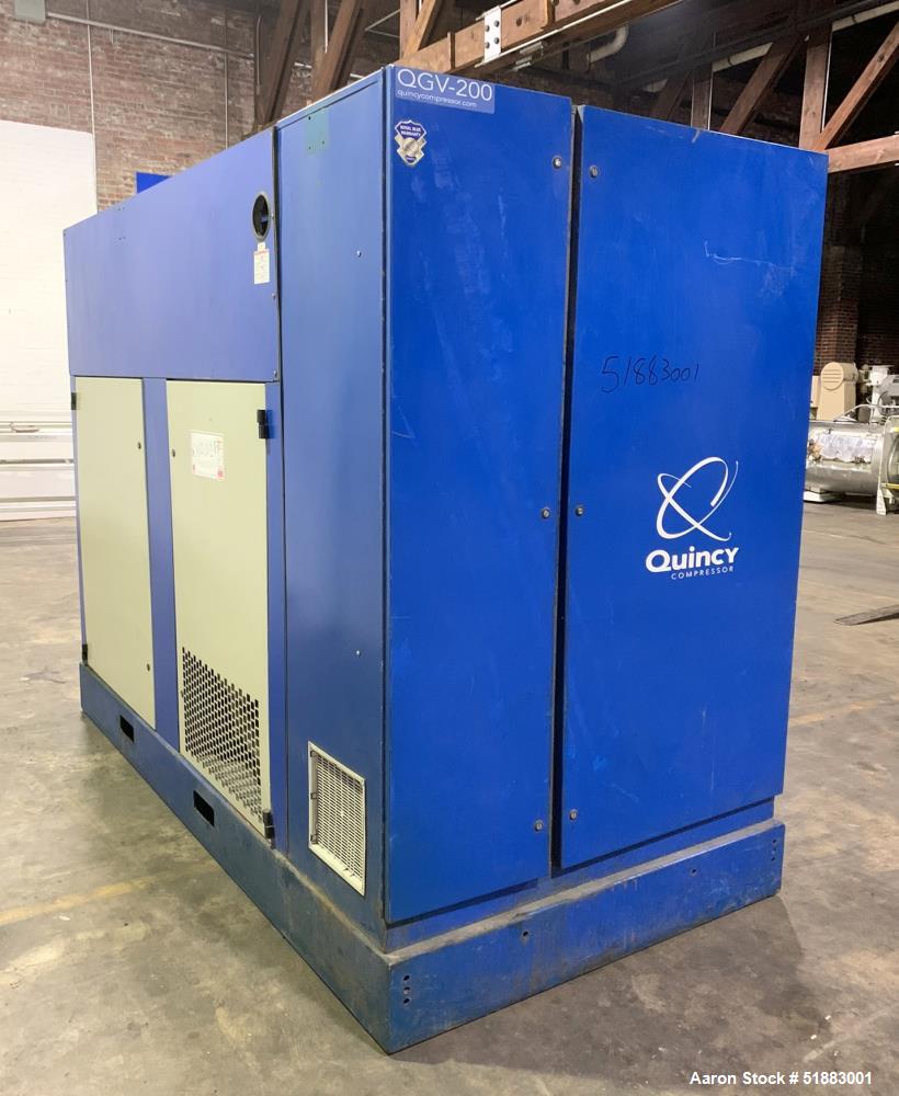 Used Quincy QGV-200 Rotary Screw Air Compressor – 200 HP, 1049.5 ACFM