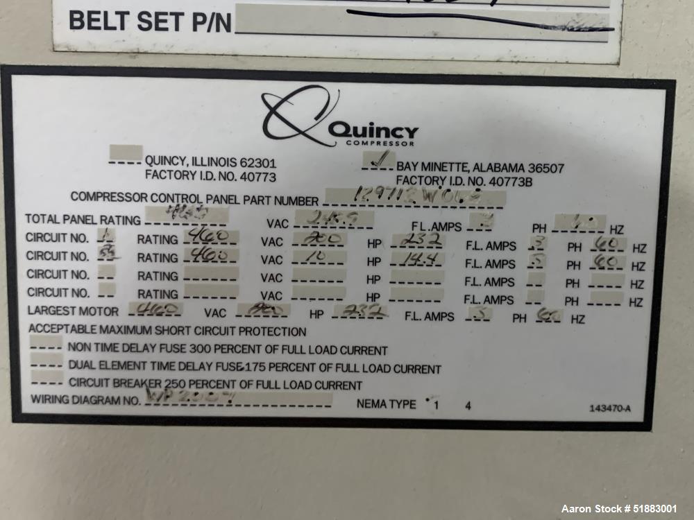 Quincy Single Stage Variable Speed Rotary Screw Air Compressor