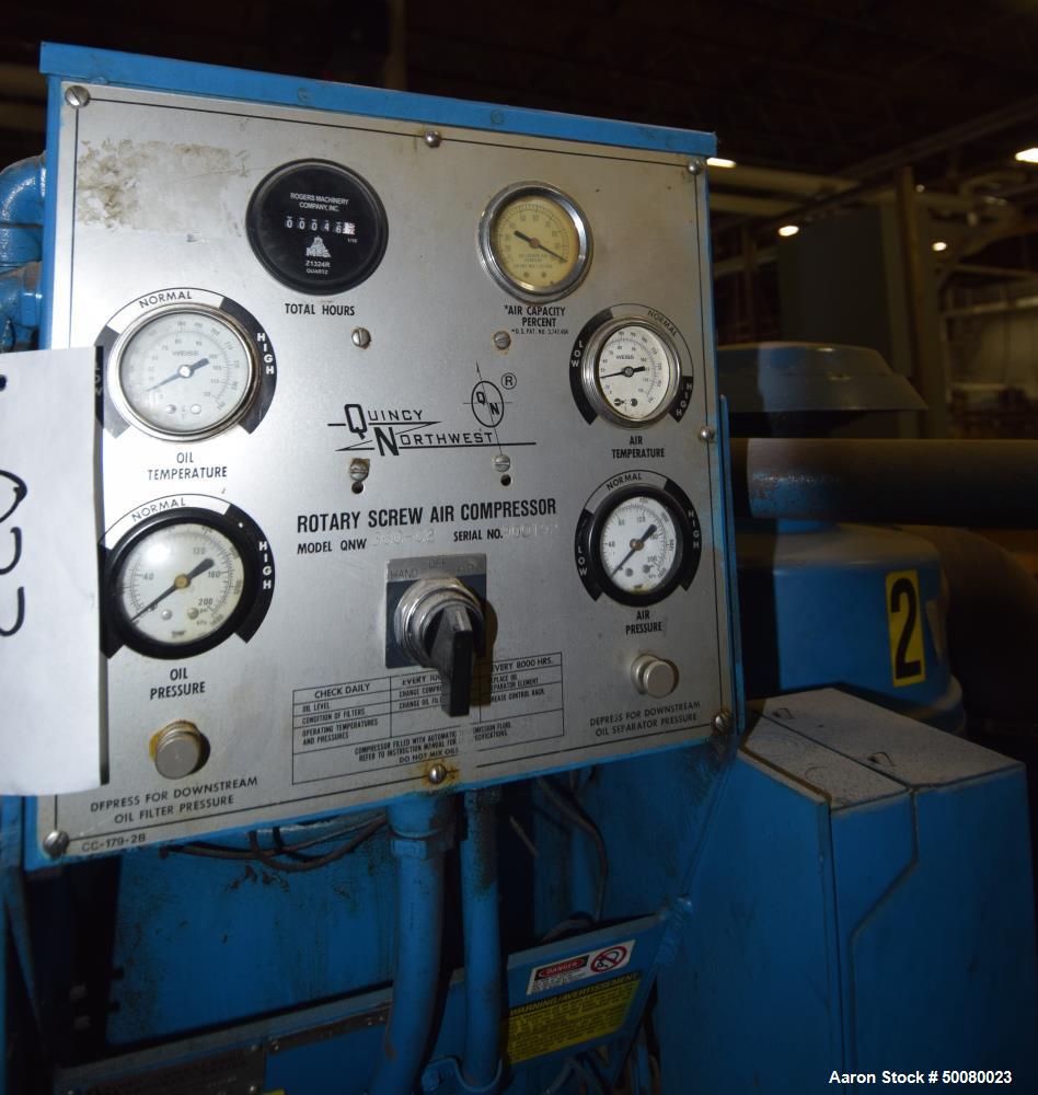 Used Rodgers Machinery Quincy Northwest Rotary Screw Compressor