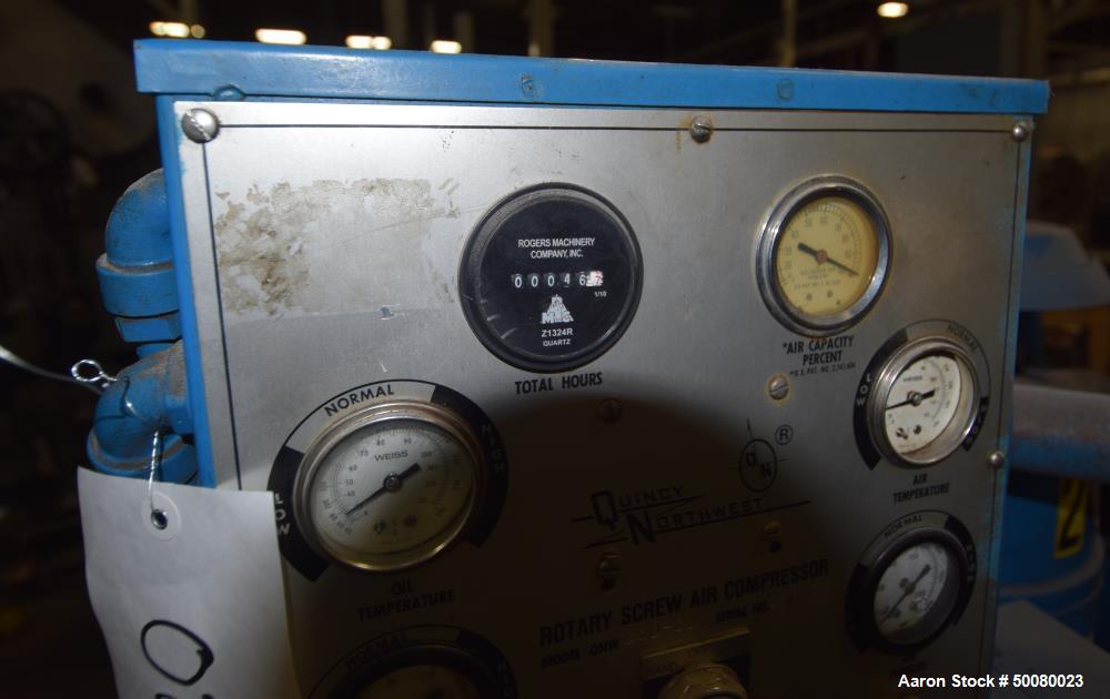 Used Rodgers Machinery Quincy Northwest Rotary Screw Compressor
