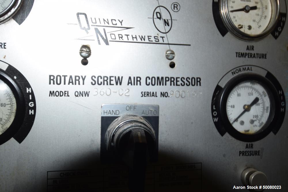 Used Rodgers Machinery Quincy Northwest Rotary Screw Compressor