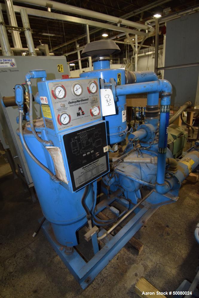 Used- Rodgers Machinery Quincy Northwest Rotary Screw Compressor