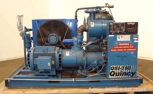 Used Quincy Air Cooled Rotary Screw Compressor, Model QSI750ANA3-2