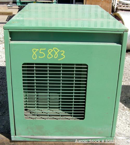 USED: Sullair single stage rotary screw compressor, model 10-25AC/AC 24KT, air cooled. Rated 105 cfm at 115/125 psig. Driven by a 25 hp, 3/60/230/460 volt, 1750 rpm motor. Includes sound enclosure an...